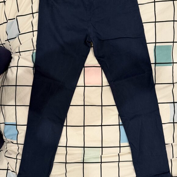 Topman Stretch Skinny Pants — 32x30 Navy Blue - Picture 2 of 3